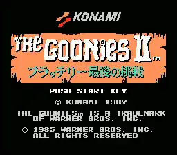 Goonies II, The - Fratelli Saigo no Chousen (Japan) (Beta)