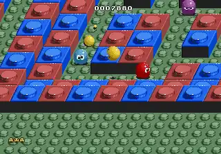 Pac-Mania arcade style tiles/sprites/colors