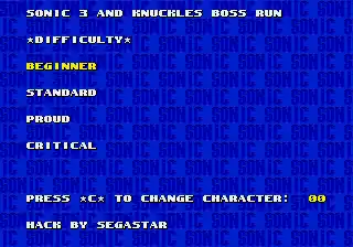 Sonic 3 & Knuckles Hack - Boss Attack