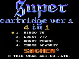 Super Cartridge Ver 1 - 4 in 1 (Asia) (Unl)